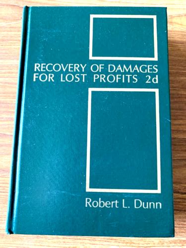 Recovery of Damages for Lost Profits 2d, 2nd Edition, 1981 Ebook Epub