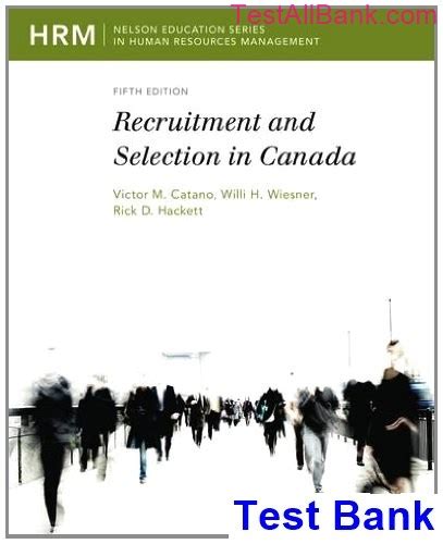 Recruitment And Selection In Canada Fifth Edition Ebook Kindle Editon