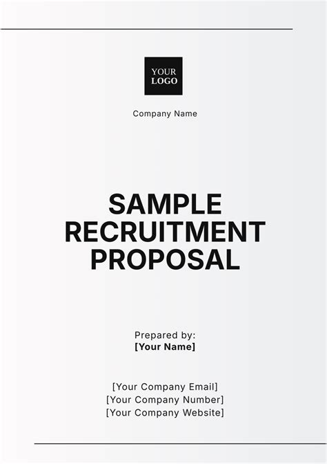 Recruitment Proposal Template