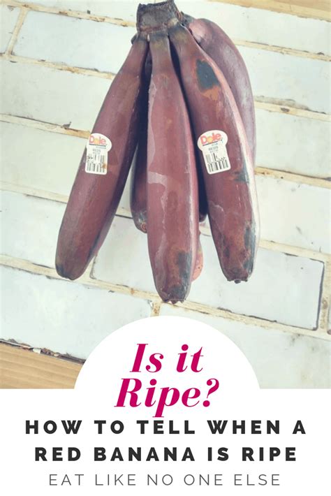 Red Banana Ripeness Chart