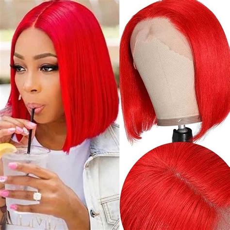 Red Lace Front Wig Bob: A Dash of Fiery Glamour