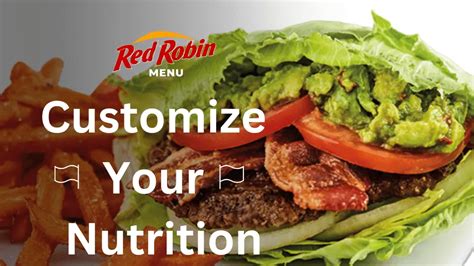 Red Robin Nutrition Information Chart