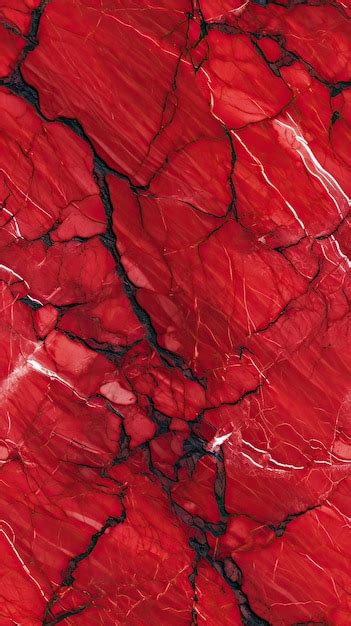 Red Stone with Black Veins: A Masterpiece of Nature