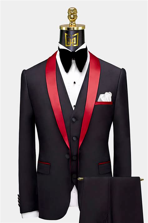 Red Suit with Black Trim: