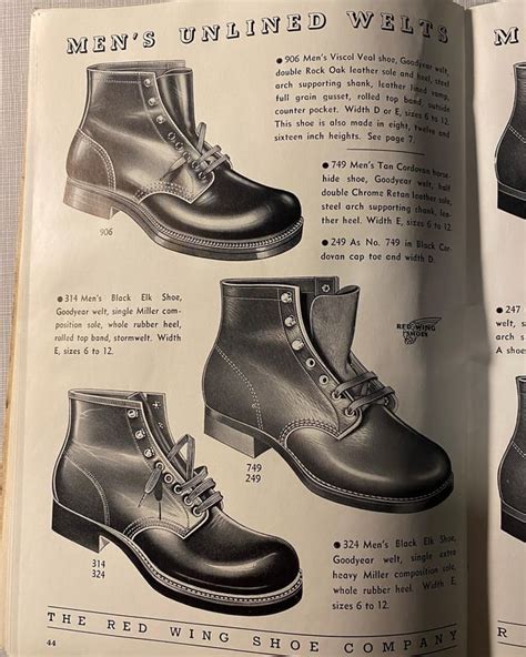 Red Wing Shoes Catalog