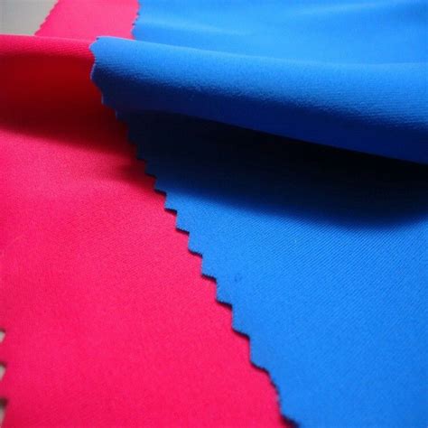 Red and blue spandex fabric