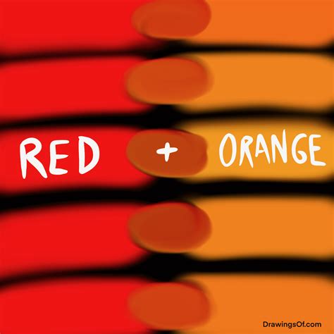 Red-orange: