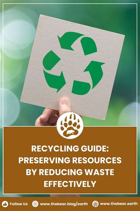 Reducing Waste and Preserving Resources: