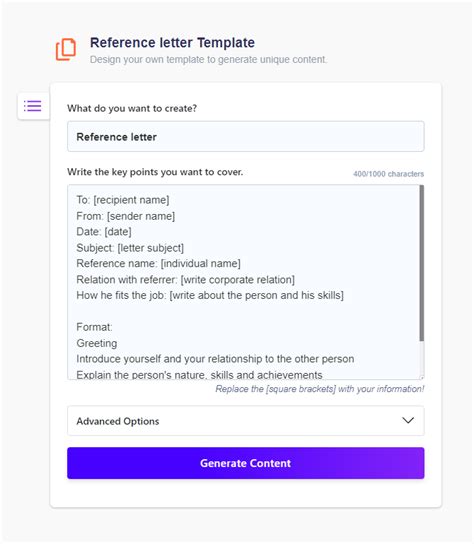 Reference Letter Generator AI: Your Ultimate Tool to Create Exceptional Letters in Seconds