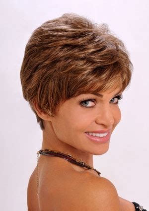 Refined Auburn Wavy Cropped Synthetic Wigs