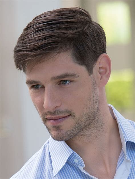 Refined Brown Straight Short Men Wigs: Elevate Your Style with Grace