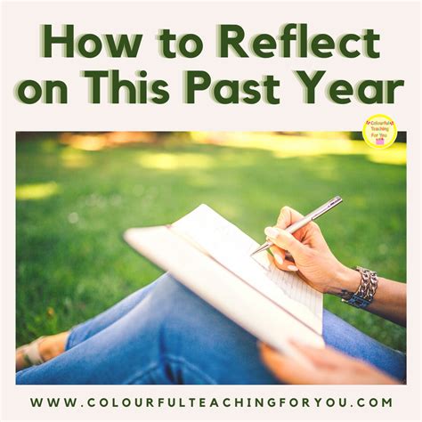 Reflect on the past year.