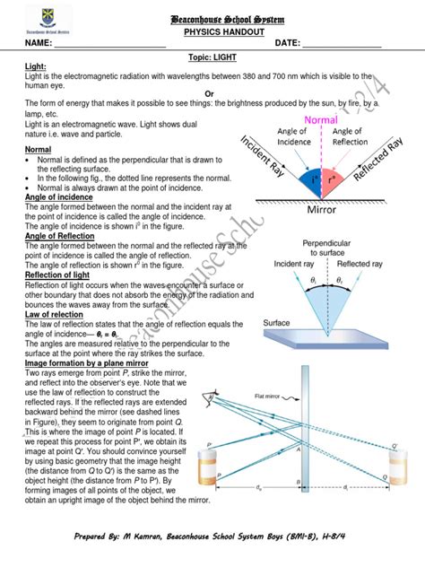 Reflection And Refraction Physics Answers Handout Epub