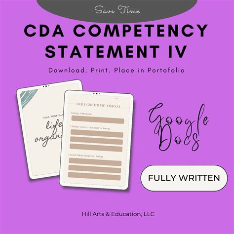 Reflective Competency Statement Sample Cda Ebook Doc