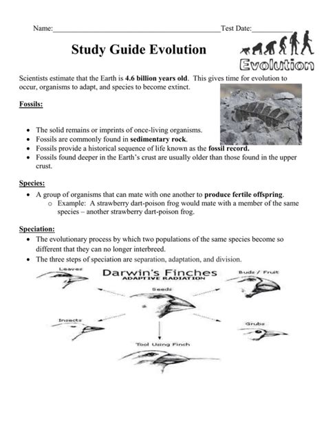 Regents Biology Evolution Study Guide Answers Reader