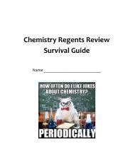 Regents Chemistry Survival Guide