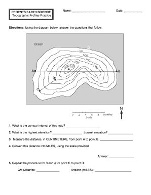 Regents Earth Science Topographic Profiles Practice Answer Key pdf Doc