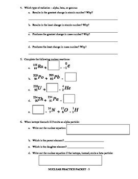 Regents Prep Nuclear Chemistry Topic 12 Answers PDF