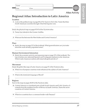 Regional Atlas Activity For Latin America Answers Reader