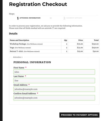 Registration and Payment