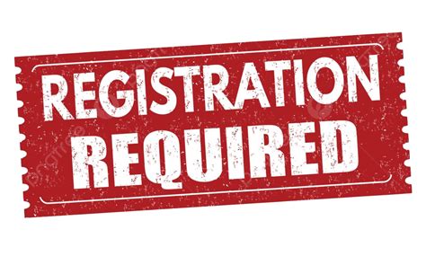 Registration requirements: