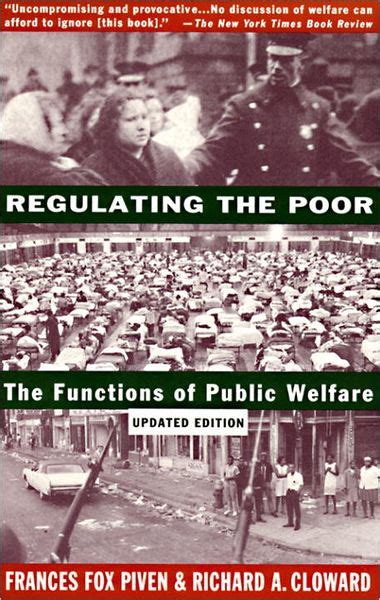 Regulating the Poor The Functions of Public Welfare Reader