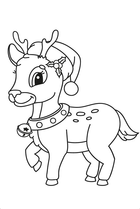 Reindeer Coloring Page Printable