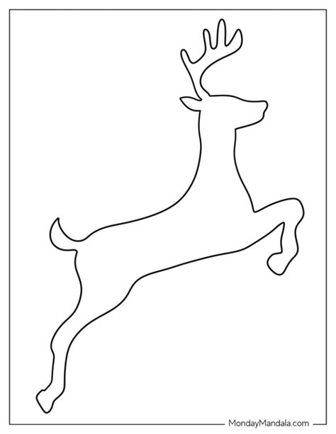 Reindeer Templates For Christmas