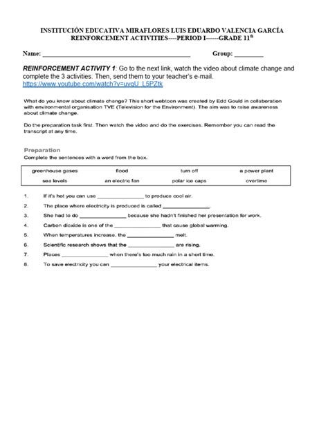 Reinforcement Activity 3 Part A Answers PDF