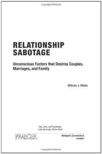 Relationship Sabotage Unconscious Factors that Destroy Couples PDF