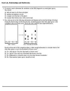 Relationships And Biodiversity State Lab Answer Key Reader