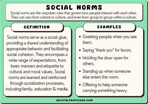 Relaxed social norms: