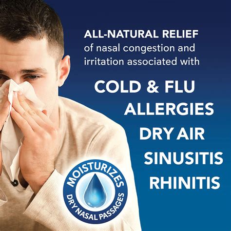 Relieves dry air symptoms: