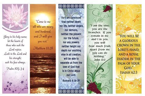 Religious Bookmarks Printable