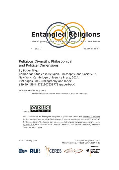 Religious Diversity Philosophical and Political Dimensions PDF