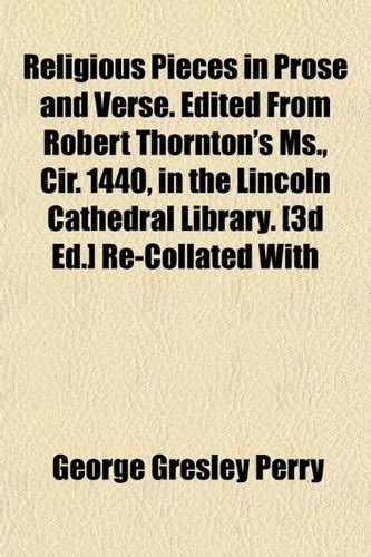 Religious Pieces in Prose and Verse Volume 26; Epub