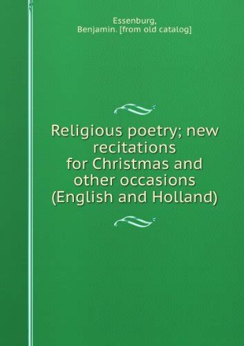 Religious Poetry New Recitations Reader