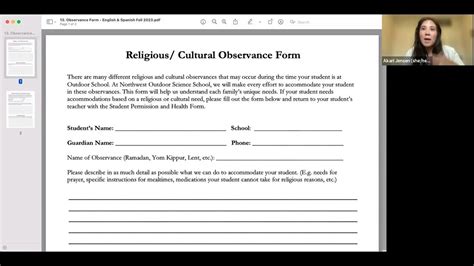 Religious and Cultural Observance: