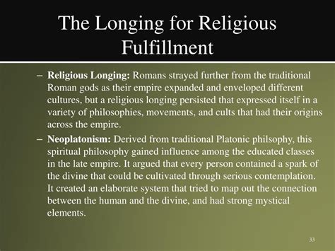 Religious fulfillment: