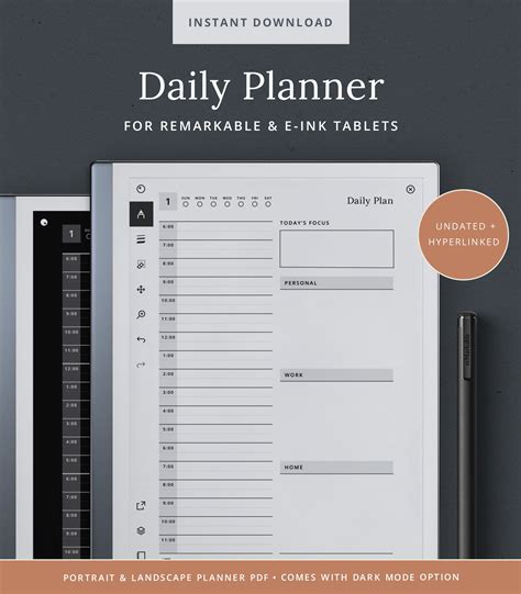 Remarkable Planner Template