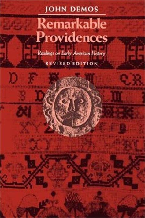 Remarkable Providences Readings on Early American History Doc