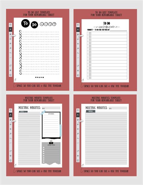 Remarkable Tablet Templates