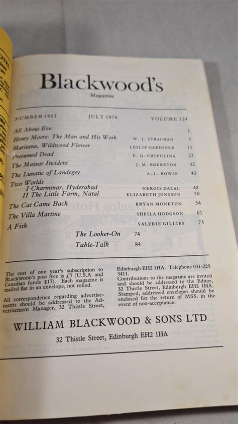 Remarks on an Article in the July Number of Blackwood's Magazine Reader