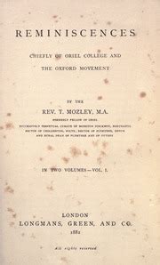 Reminiscences Chiefly of Oriel College and the Oxford Movement PDF