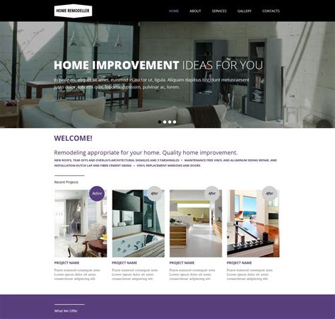 Remodeling Website Templates