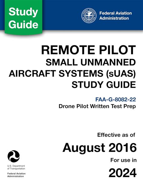 Remote Pilot sUAS Study Guide For applicants seeking a small unmanned aircraft systems sUAS rating Epub