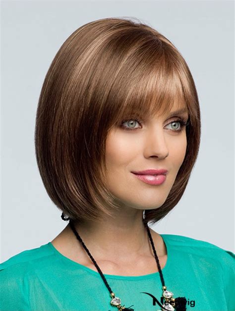 Remy Human Hair 10" Wavy Chin Length Red Wigs Bob 2025