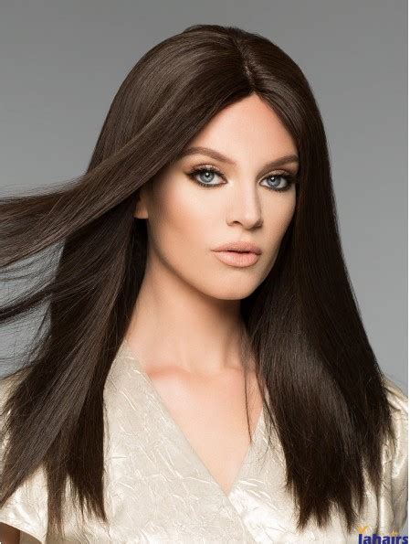 Remy Human Hair 18": Monofilament Black Wigs Long 2025