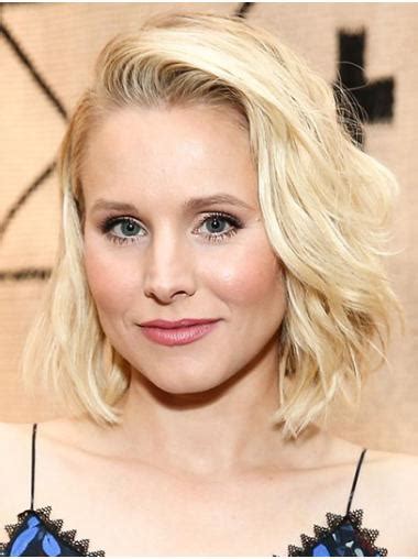 Remy Human Hair Chin Length Lace Front 12" Kristen Bell Wigs