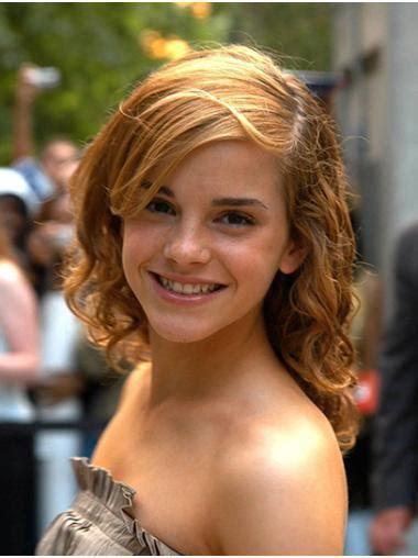 Remy Human Hair Shoulder Length Capless 14" Emma Watson Wigs